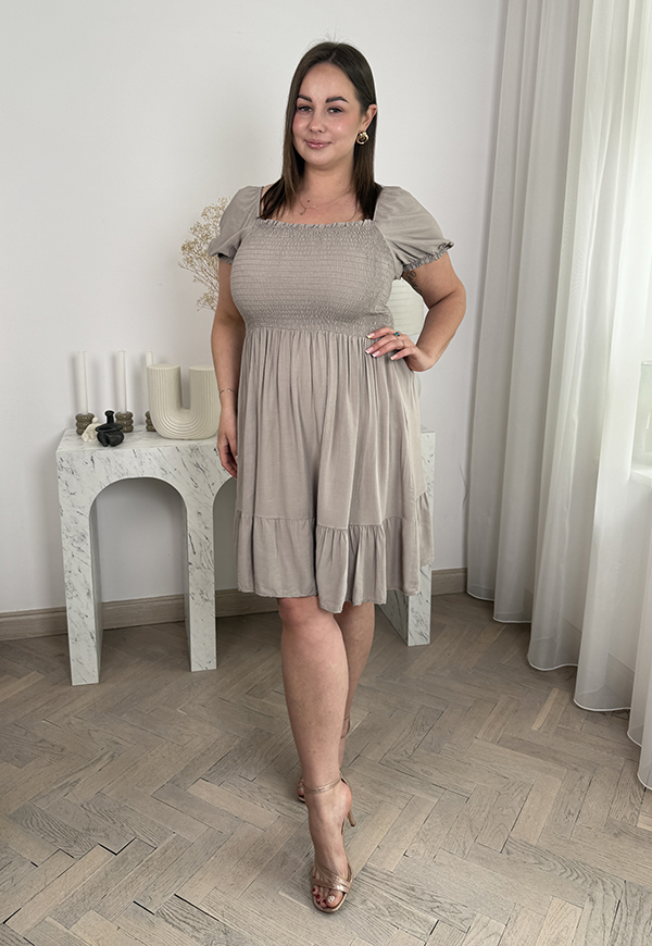 WERONICA SUKIENKA PLUS SIZE WISKOZOWA O KROJU HISZPANKI. FANGO 03 - włoski zdjęcie 4